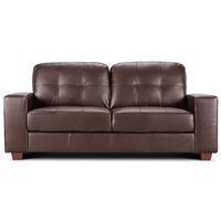 Rose Bay Roma 3 Seater Leather Sofa Brown