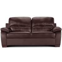 Rose Bay Sienna 3 Seater Leather Sofa Brown