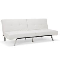 Royale Faux Leather Sofa Bed White
