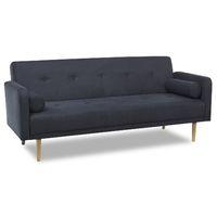 romano fabric sofa bed black