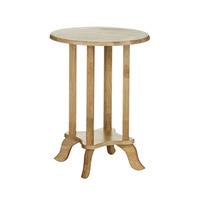 round rubber wood telephone table