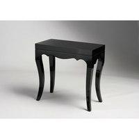 Roccoco High Gloss Accent Table In Black