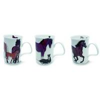 Roy Kirkham Horses Mugs, Set of 3