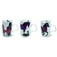 roy kirkham horses mugs set of 3