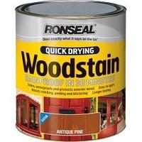 ronseal 30138 750ml quick drying wood stain gloss antique pine