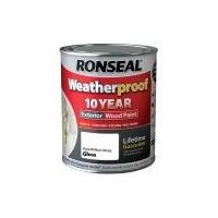 ronseal rslwppbwg750 750 ml weatherproof exterior wood paint brilliant ...