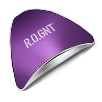 R.O.GNT 1001-32 Portable USB MP3 Vibrationspeaker (USB, 3, 5 mm audio-jack, 3 Watts) for Smartphone, iPhone and Tablet - Purple