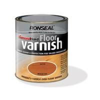 Ronseal 33426 2.5L Diamond Hard Floor Varnish - Medium Oak