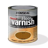 ronseal 34991 25l diamond hard floor varnish dark oak