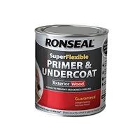 Ronseal RSLEWPGRY750 750 ml Weatherproof Flexible Wood Primer and Undercoat Grey