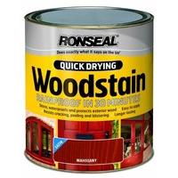 Ronseal QDWSM25L 2.5L Woodstain Quick Dry Satin - Mahogany