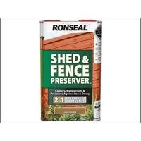 ronseal rslsfg5l 5 litre shed and fence preserver green