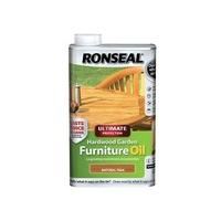 Ronseal UHWGFOT1L 1 Litre Ultimate Protection Hardwood Garden Furniture Oil - Teak
