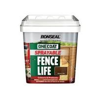 ronseal ocflsrc5l one coat sprayable fence life 5 liters red cedar