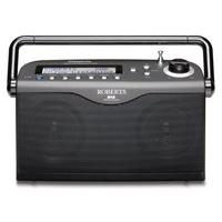 Roberts Classiclite DAB/FM RDS Digital Stereo Radio with up to 100 Hours Battery Life - Black