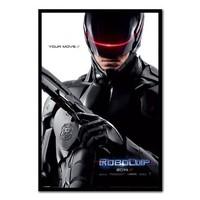 Robocop 2014 Teaser Poster Black Framed - 96.5 x 66 cms (Approx 38 x 26 inches)
