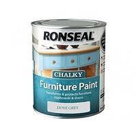 Ronseal RSLCFPDG750 750 ml Chalky Furniture Paint - Dove Grey