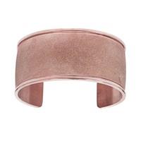 rose glitter bracelet cuff in stainless steel