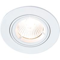 robus 50w gu10 die cast adjustable fire rated downlight brass