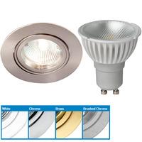 robus rf208 directional fire rated downlight amp megaman 4w gu10 led d ...