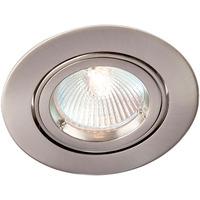 Robus 50W Die Cast Circular Directional Downlight - Brushed Chrome