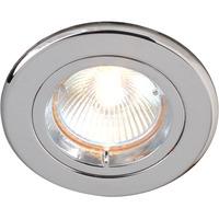 robus gu10gz10 die cast straight downlight chrome