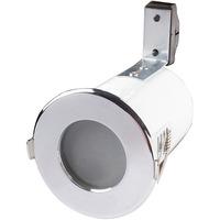 robus 50w fire rated gu10 shower downlight chrome