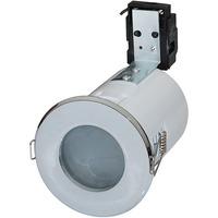 Robus 50W Fire Rated GU10 Shower Downlight - White