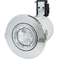 robus 50w gu10 die cast adjustable fire rated downlight chrome