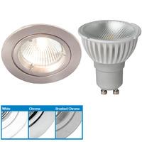 robus r201sc straight downlight amp megaman 4w gu10 led warm white bru ...