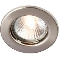 robus 50w gugz10 spring loaded enclosed straight downlight brushed chr ...