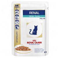 royal canin veterinary diet cat renal with tuna saver pack 48 x 85g