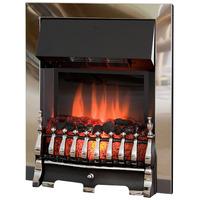 Royal Cozy Chrome Electric Fire with Remote Control