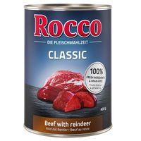 Rocco Classic 6 x 400g - Beef with Poultry Hearts