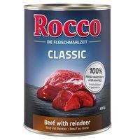 rocco classic 6 x 400g beef with poultry hearts