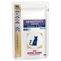 Royal Canin Veterinary Diet Cat  Sensitivity Control Chicken - Saver Pack: 48 x 100g