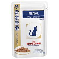 Royal Canin Veterinary Diet Cat - Renal with Chicken - Saver Pack: 48 x 85g