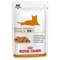 Royal Canin Vet Care Nutrition Cat - Senior Consult Stage 2 - Saver Pack: 48 x 100g