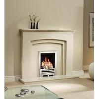 Rossano Micro Marble Fireplace Package With Electric Fire