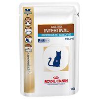Royal Canin Veterinary Diet Cat  Intestinal Moderate Calorie - Saver Pack: 48 x 100g