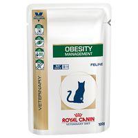 Royal Canin Veterinary Diet Cat  Obesity Management - Saver Pack: 48 x 100g