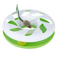 Roundabout Cat Toy - 1 Toy (White/Green)