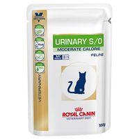 Royal Canin Veterinary Diet Cat - Urinary S/O Moderate Calorie - Saver Pack: 48 x 100g
