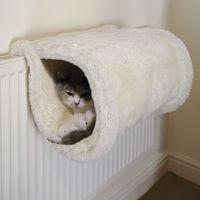 rosewood luxury cat tunnel cream diameter 23 x l 45 cm