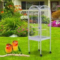 Royal Large Metal Aviary Budgie Bird Cage with Stand and Wheels