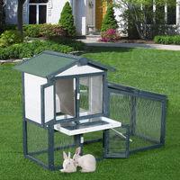 Royal Large Wooden Rabbit Guinea Pig Double Decker Hutch with Run