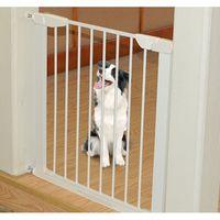 Royal Pet Retractable High Metal Stair Safety Gate Barrier in White