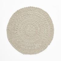 Round Cotton Crochet Rug