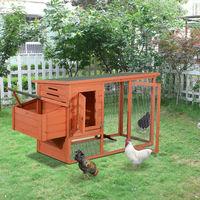Royal 2 Tier Deluxe Large Wooden Chicken Coop with Nest Box