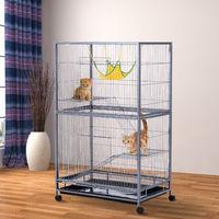 Royal Large Metal Cat Cage Play House with Wheels